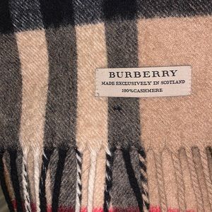 Burberry Cashemere Long Skinny Scarf